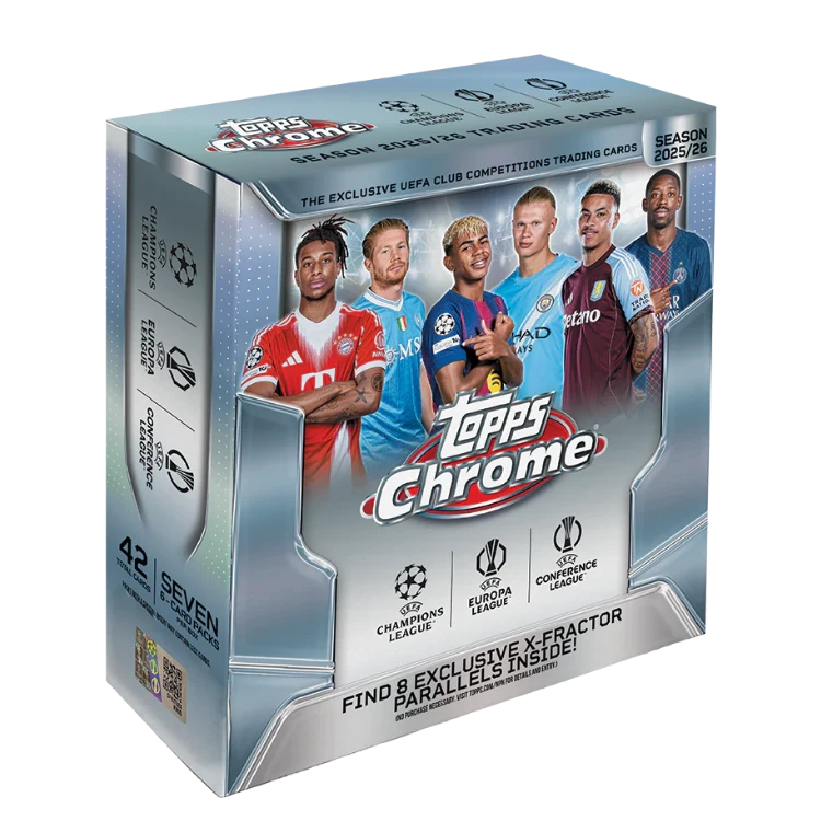 Topps Chrome UEFA Club Competitions 2025-26 - Mega Box