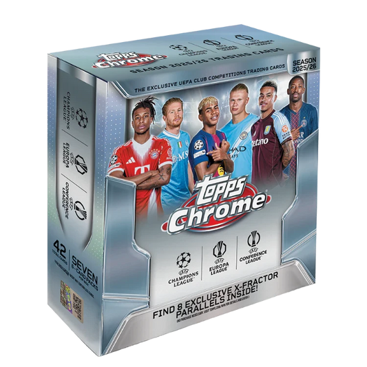 Topps Chrome UEFA Club Competitions 2025-26 - Mega Box